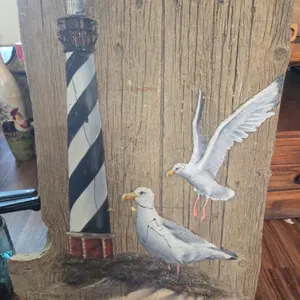 Vintage cape hatteras the lighthouse art by G. Turner.