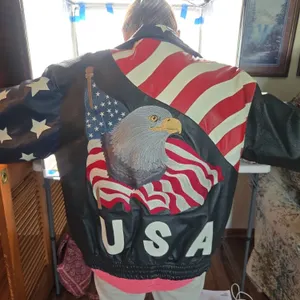 U s a americana leather jacket