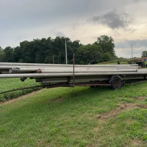 Irrigation pipe, irrigation stands, and accessories, and trailer