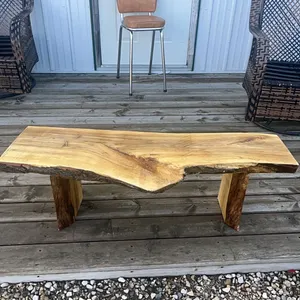 Homemade wood bench made of black poplar.  (GST 5% charged)
