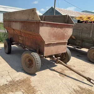 57” x 10’ New Idea Metal Flare Box Wagon w/ End Gate Seeder