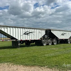 2010 Lode King 30 ft T/A Super B-Train Pup Grain Trailer