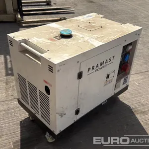 2024 Pramast 11kVA Diesel Generator, 1 Cylinder Engine 