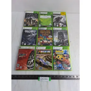 (9) XBOX 360 Video Games - Pac-Man, Nascar, Halo