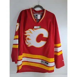 * Reebok Calgary Flames #7 Brodie Large NHL Jersey