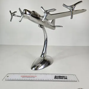 Desk Display Bomber Plane (Metal) (Measures : 12"H x 17"W x 12-1/2"L)
