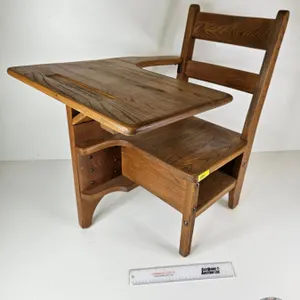 Wooden School Desk (Measures : 27"H x 19"W x 24"D)