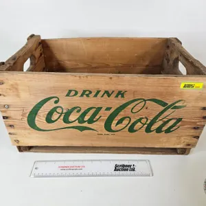 Coca-Cola Wooden Crate (1976) (Measures 10-1/4"H x 19-1/4"W x 12"D)