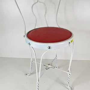 Metal Wire Ice Cream Parlor Chair  (Measures : 33-1/2"H x 16"W x 15"D)
