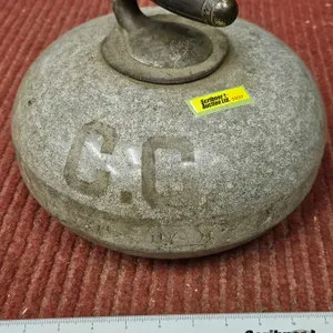 Curling Rock : 39 lbs : "C.C" Markings
