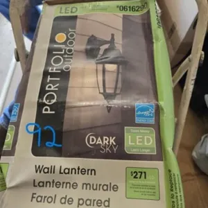 Portfolio Ooutdoor Wall Lantern LED #0616290 NIB