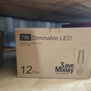 7W Dimmable LED Edison Vintage Bulbs Qty 5