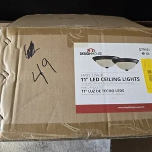 DesignHouse 11" LED Flush Mount Ceiling Lights NIB