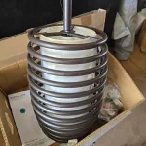 Kichler Industrial Spiral Cage Pendant  Light NIB