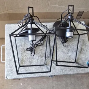 Black Pendent Lights Qty 2 (No Box)