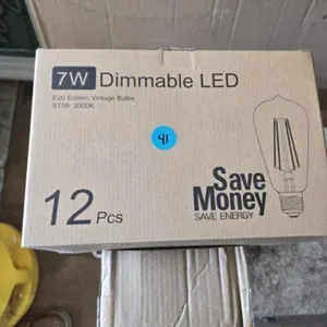 7 Watt Dimmable LED Edison Vintage Bulbs 12pk NIB