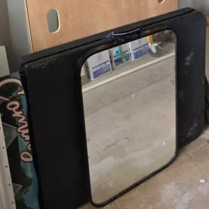 6' Forever Table & 30" Dia Hanging Mirror &