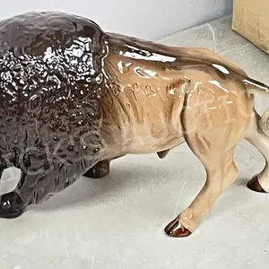 ceramic Buffalo,14.5" long 8" tall-Melba, England