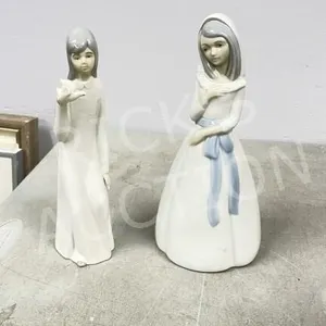 pair- porcelain figurines 8"-9" tall, Valencia