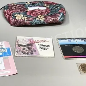 pouch w/ assorted coin tokens
