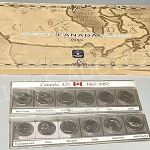 1999 Canada Millennium coins set + 1992 quarters