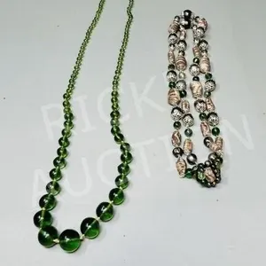 2 vintage beaded necklaces