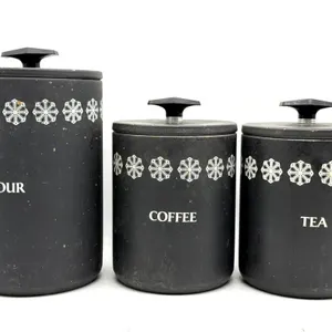 Vintage Black with White Snowflakes Aluminum