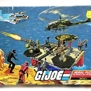 Vintage 1985 GI Joe Puzzle Battle 3 
- all