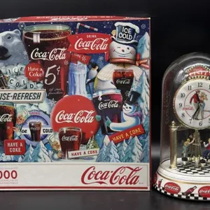 Coca-Cola Diner Anniversary Clock 9.5” and