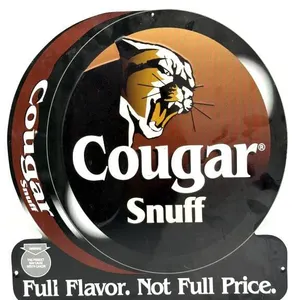 Cougar Snuff Tobacco Metal Sign 16” x 17”