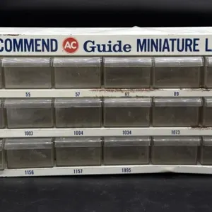 Vintage AC Miniature Lamps Advertising Metal