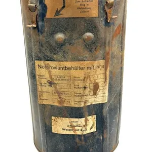 WWII German Luftwaffe Signal Flare Tin 8” x 3.5”