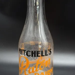 Vintage Mitchell’s Raton Dairy Quart Milk Bottle