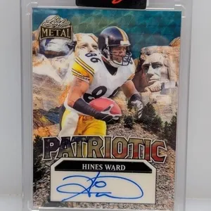 1/1 2025 Leaf Metal Patriotic Hines Ward Auto PHW1