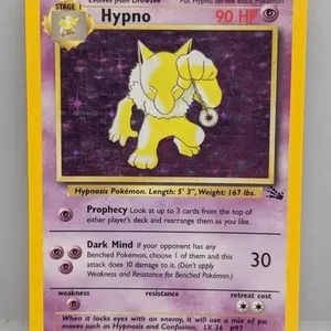 Pokemon 1999 Hypno Holo 8 Surface