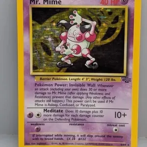 Pokemon 1999 Mr Mime Holo 6 Surface