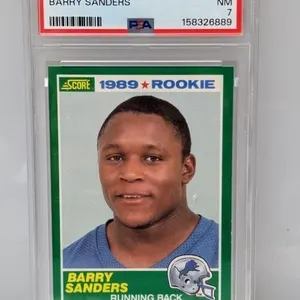 1989 Barry Sanders Score RC Rookie #257 PSA 7