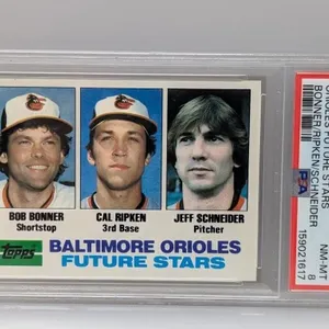 1982 Topps Cal Ripken Jr #21 RC Future Stars PSA 8