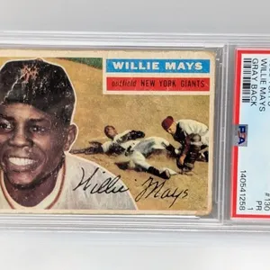 1956 Topps Willie Mays Gray Back #130 PSA 1