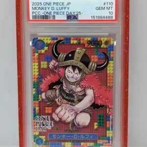 2025 One Piece Day Lego Luffy Japanese PSA 10