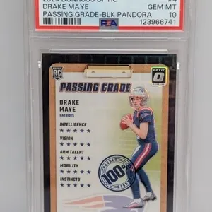 /25 2024 Optic Drake Maye Black Pandora PSA 10