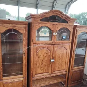 Entertainment center with 2 side cabinets