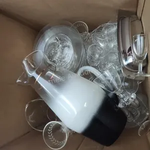 Pitcher, bowl, cups and other