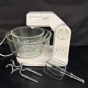 Sunbeam Mixmaster with two glass bowls, tested