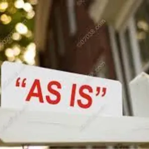 AS IS/ WHERE IS