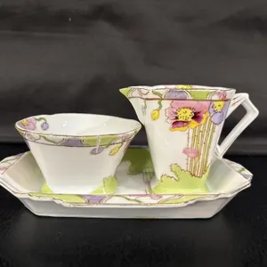 Vintage cream and sugar set, Made in China