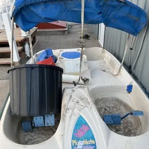 PLAYMATE SUN SLIDER PADDLE BOAT W/ CANOPE