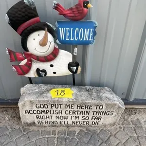 SNOWMAN GARDEN DECOR