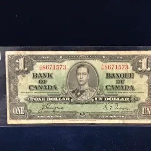 1937 Canadian $1 Bank Note