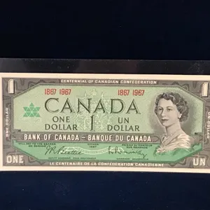 1967 Canadian Commemorative $1 Bank Note